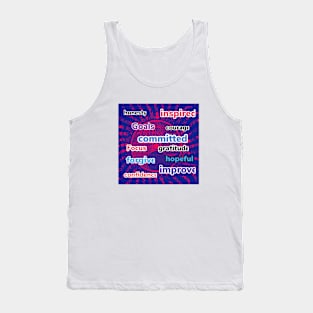 words of wisdom digital print Tank Top